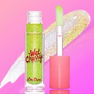 💎 Lime Crime Wet Cherry Lipgloss in color CHERRY SLIME New In Box Full-Size